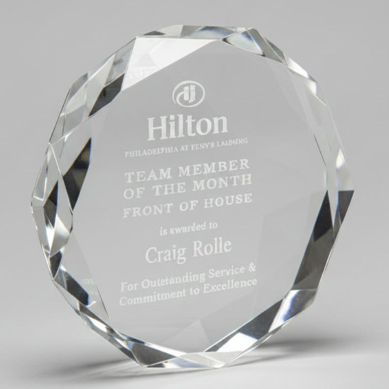 Multi-Faceted Acrylic Paperweight