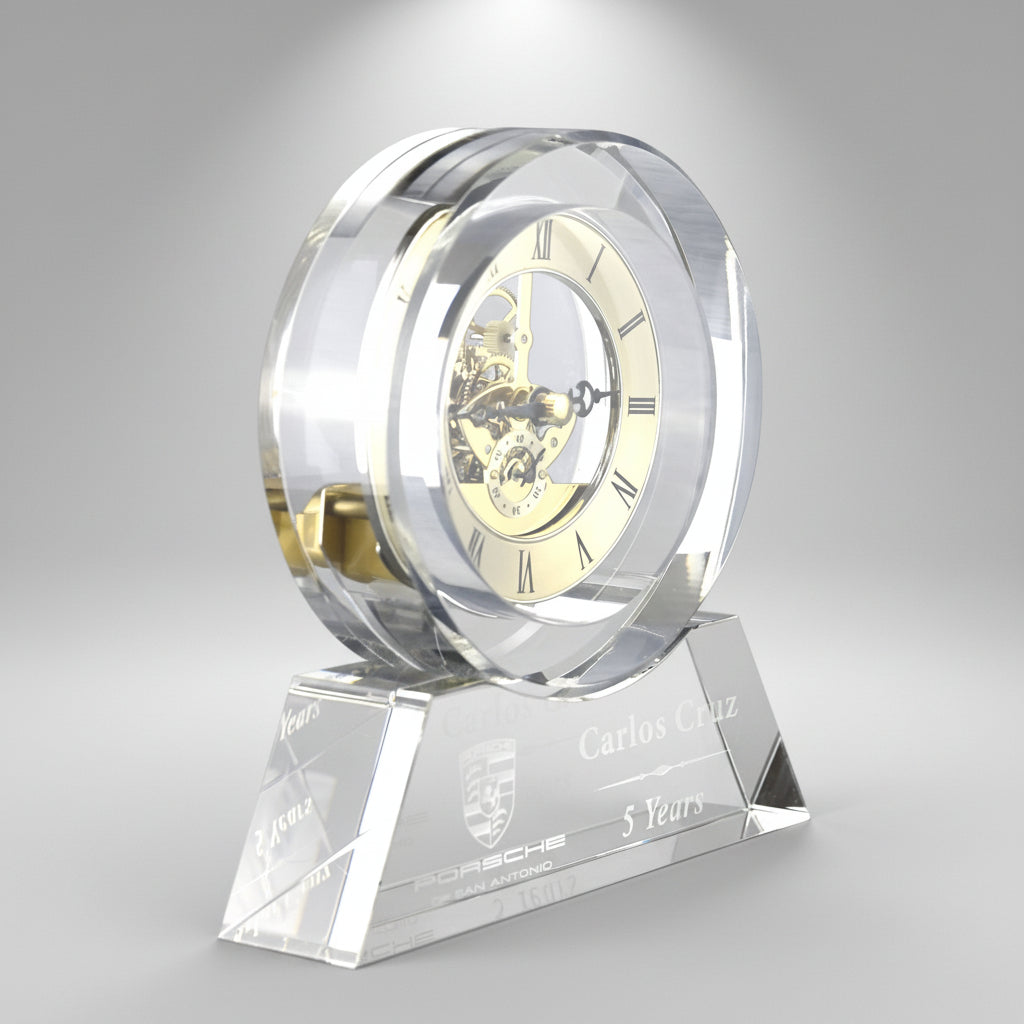 Crystal Desk Clock
