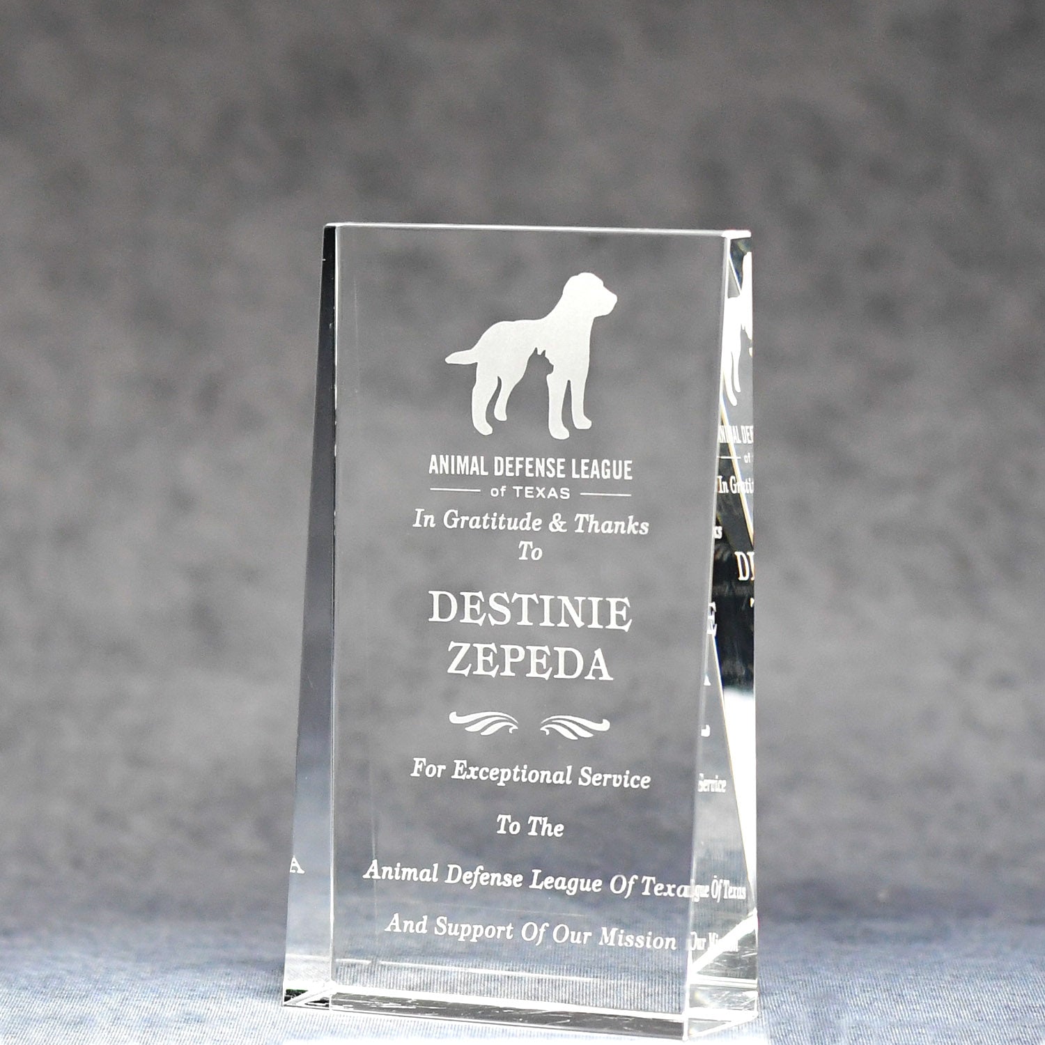 Optic Crystal Wedge | Alliance Awards LLC.