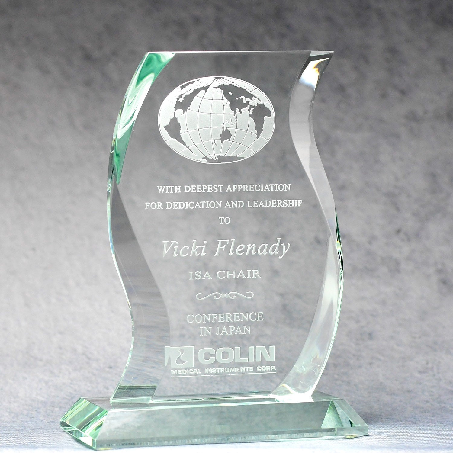 Jade Glass Wave | Alliance Awards LLC.