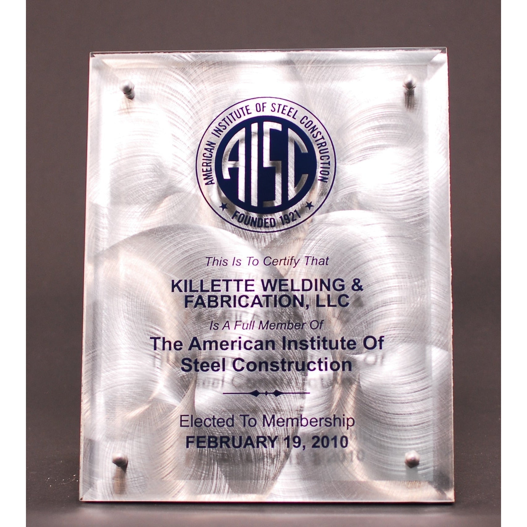 Glass Floating Plaque | Alliance Awards LLC.
