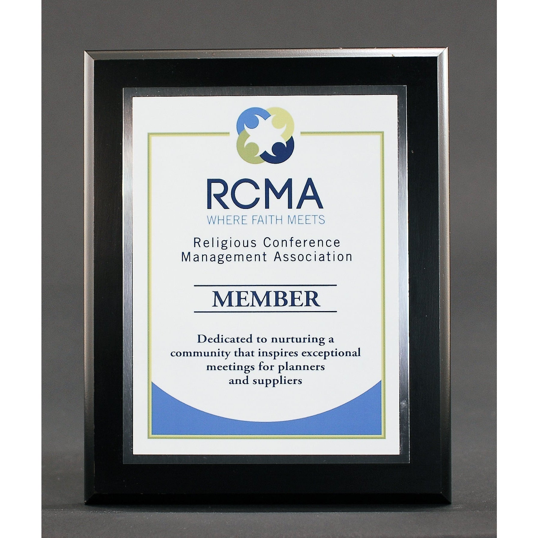 Executive Ebony Finish Plaque With Plate | Alliance Awards LLC.