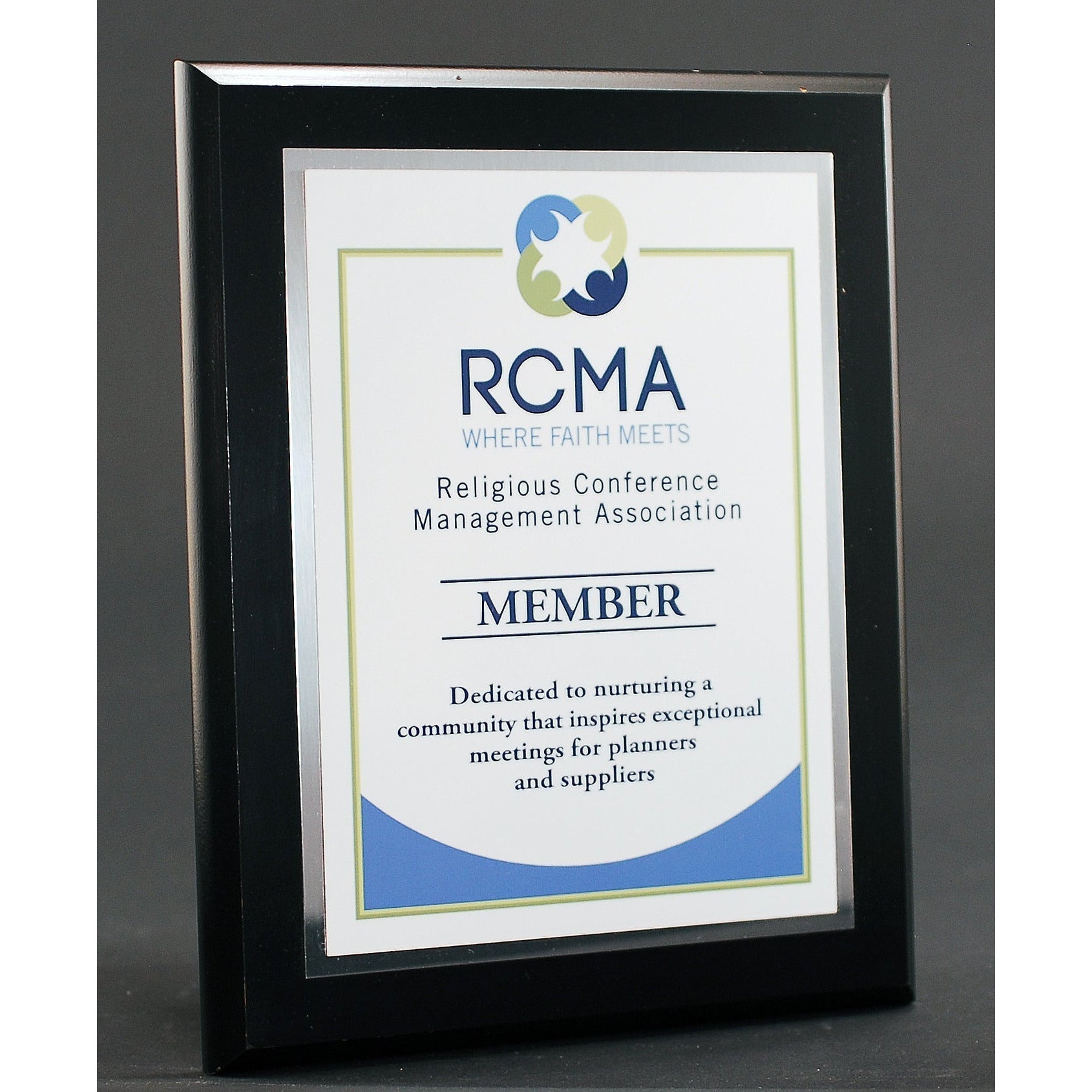 Executive Ebony Finish Plaque With Plate | Alliance Awards LLC.