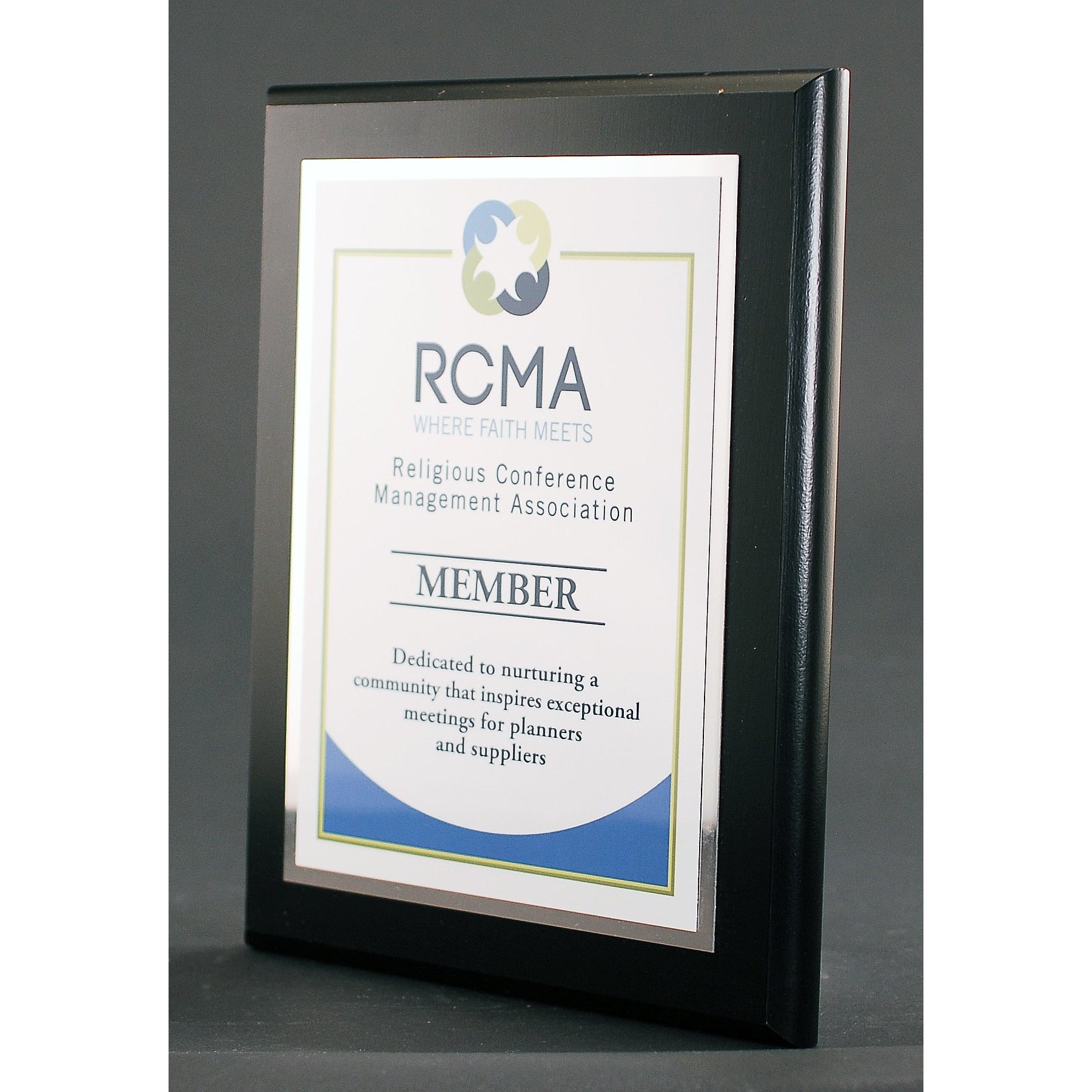 Executive Ebony Finish Plaque With Plate | Alliance Awards LLC.