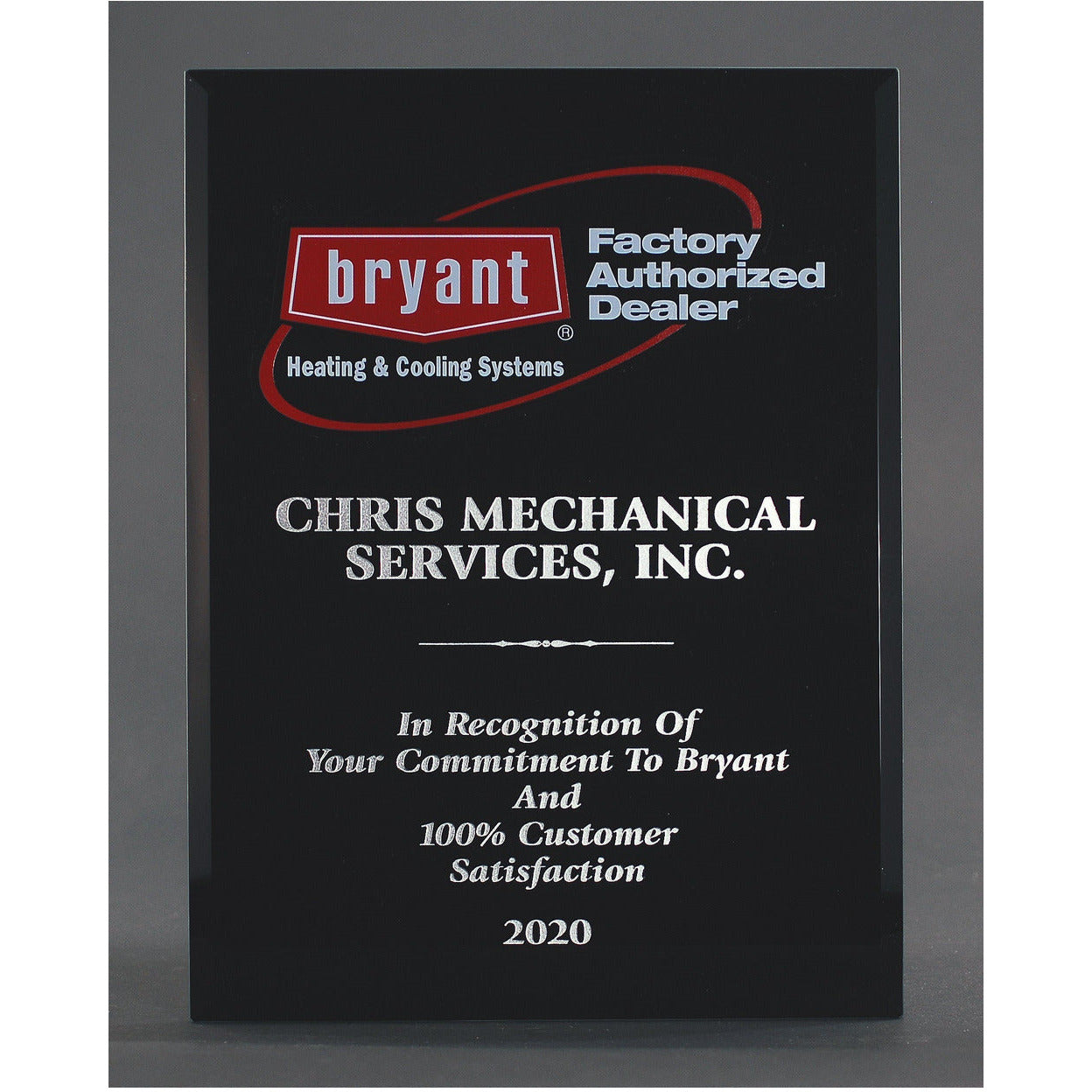 Ebony Piano Finish Plaque | Alliance Awards LLC.