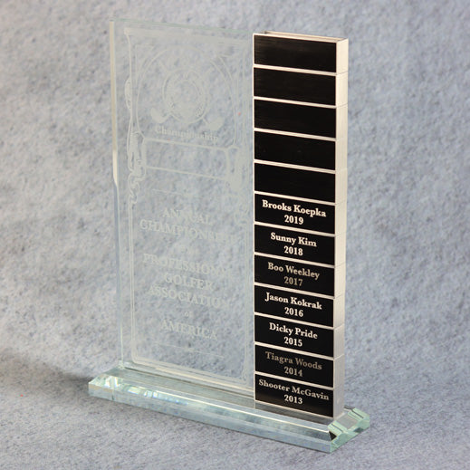 Perpetual Glass Award (12 Plates) | Alliance Awards LLC.