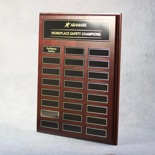 Perpetual Walnut Plaque With Magnetic Plates | Alliance Awards LLC.