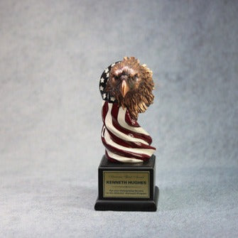 Eagle Head With The American Flag | Alliance Awards LLC.