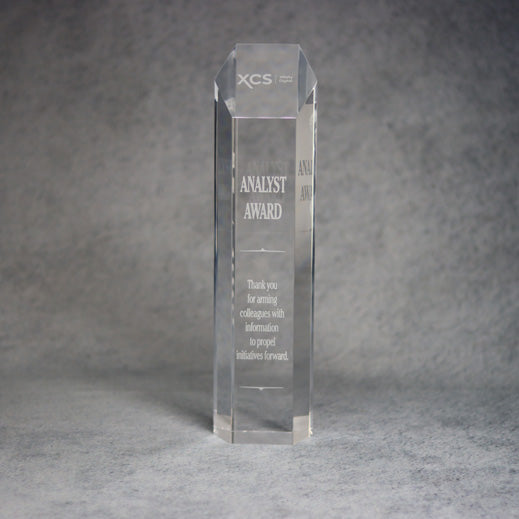 Acrylic Hexagon Tower | Alliance Awards LLC.