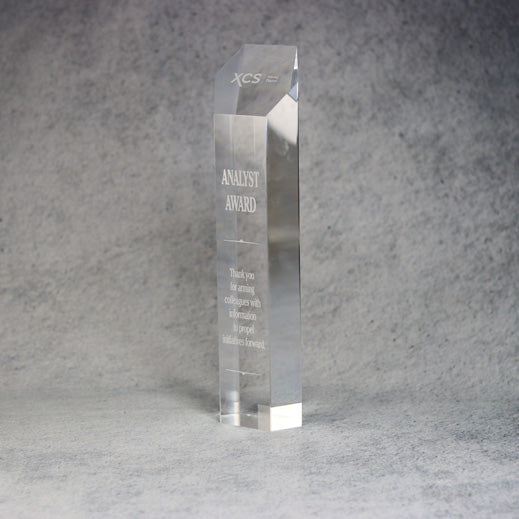 Acrylic Hexagon Tower | Alliance Awards LLC.