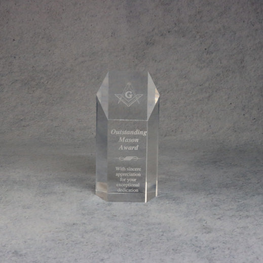 Acrylic Hexagon Tower | Alliance Awards LLC.