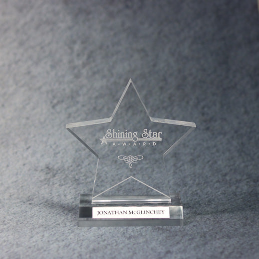 Acrylic Star On Base | Alliance Awards LLC.