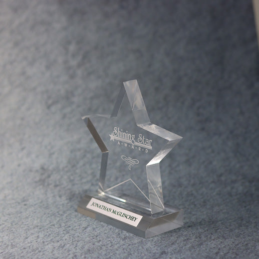 Acrylic Star On Base | Alliance Awards LLC.