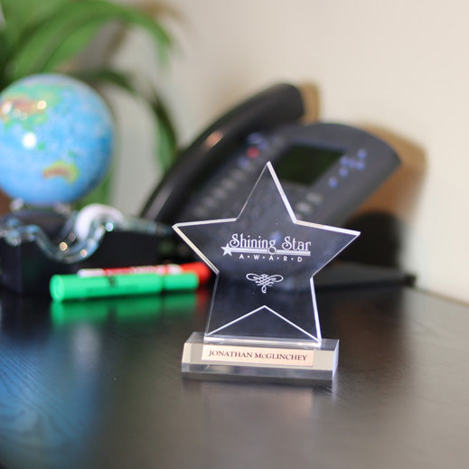 Acrylic Star On Base | Alliance Awards LLC.