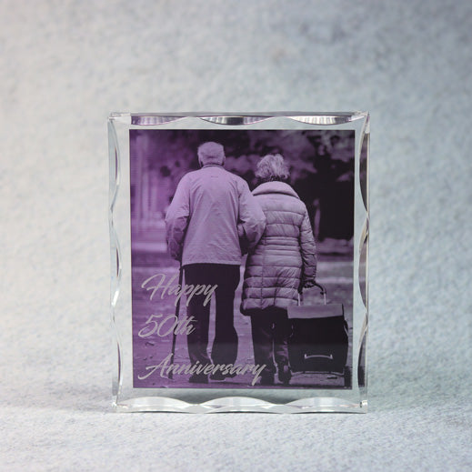 Acrylic Block With Scallop Edge | Alliance Awards LLC.