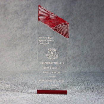 Acrylic Carved Tower | Alliance Awards LLC.