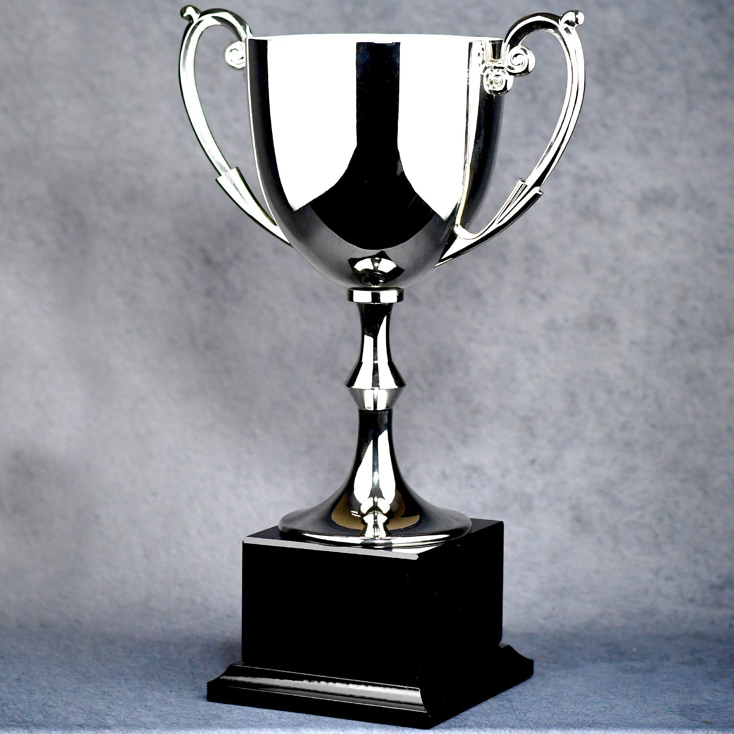 Silver Metal Cup On Black Marble Base | Alliance Awards LLC.