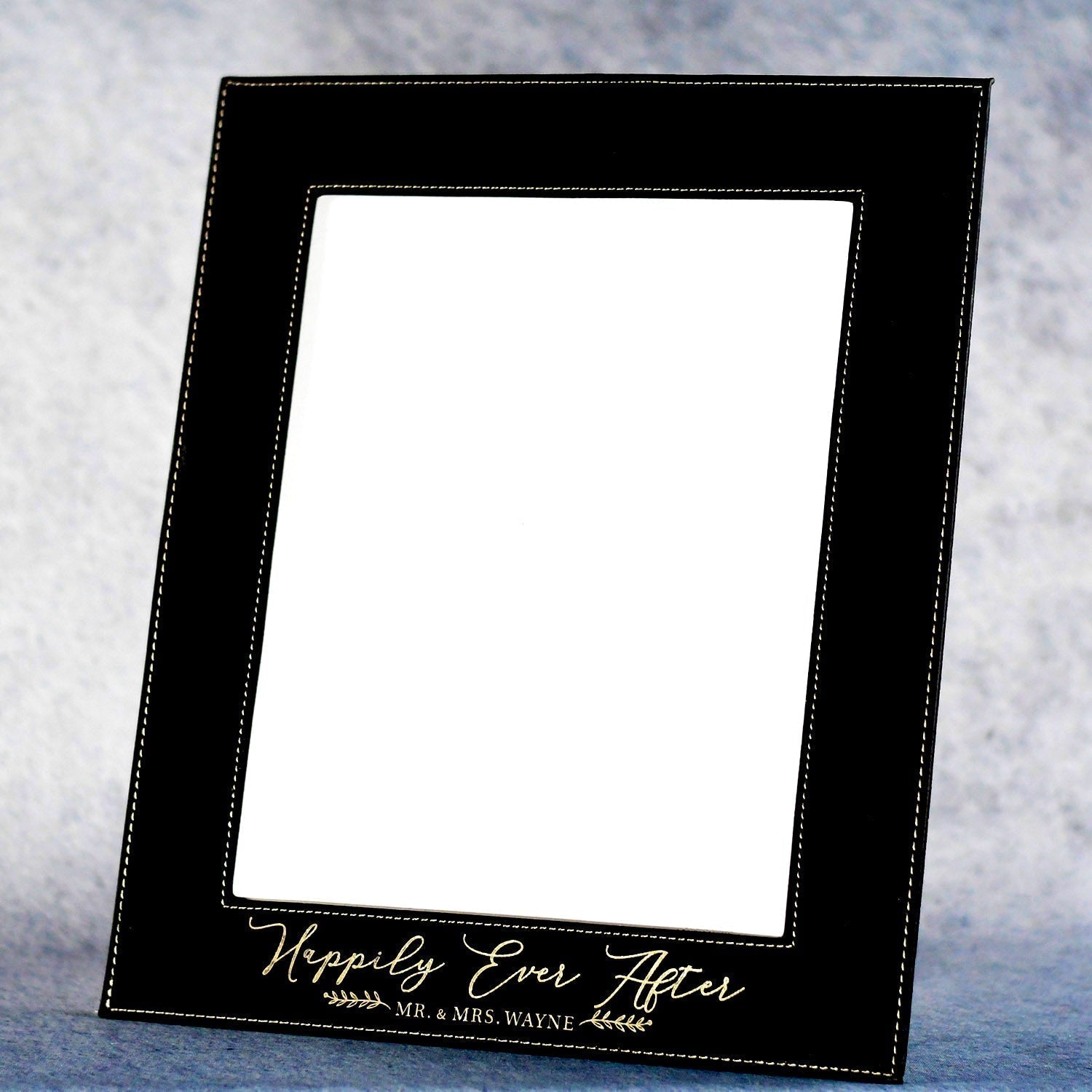 Leatherette Black Picture Frame | Alliance Awards LLC.