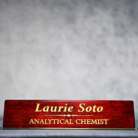 Rosewood Piano Finish Desk Wedge | Alliance Awards LLC.