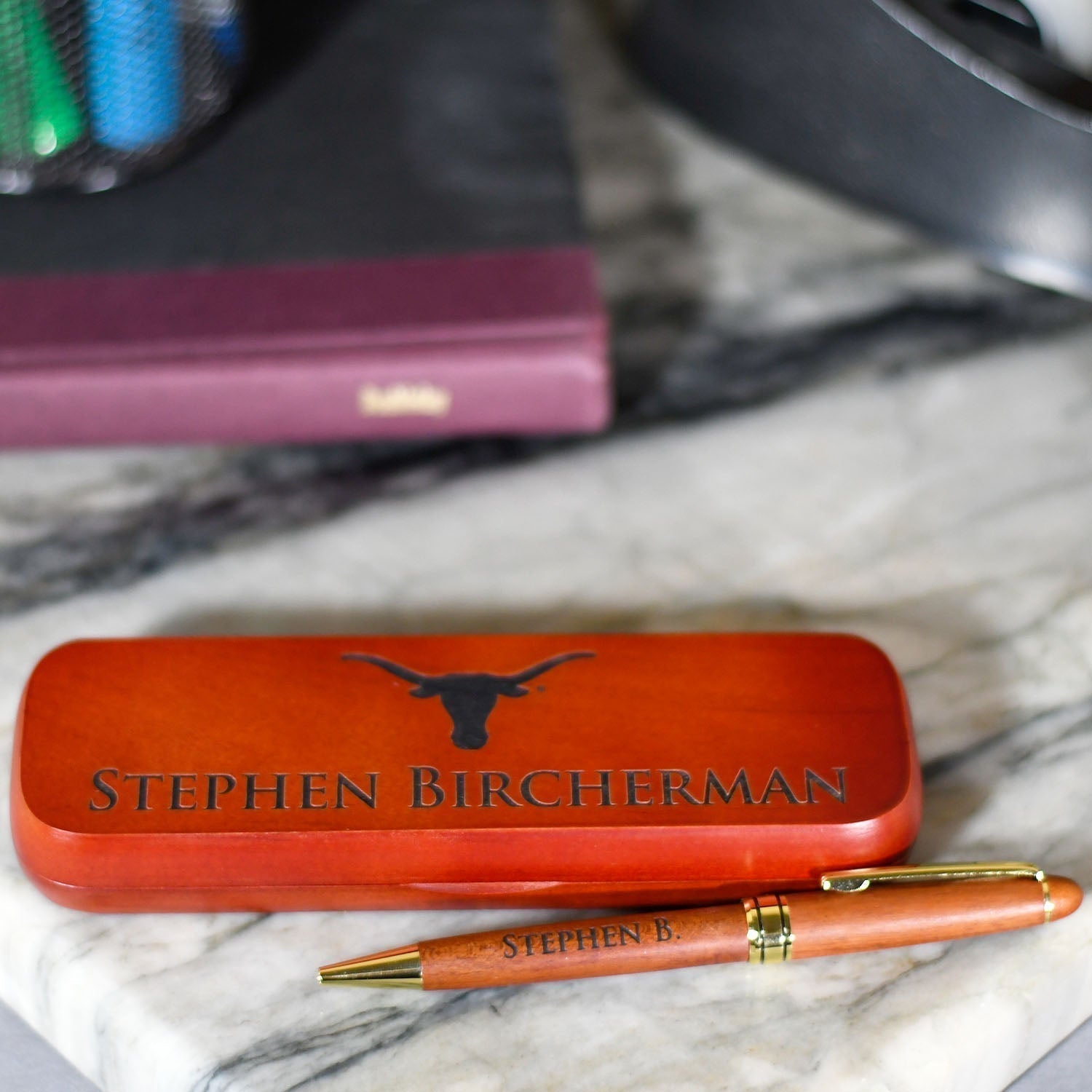 Rosewood Pen In Presentation Box | Alliance Awards LLC.