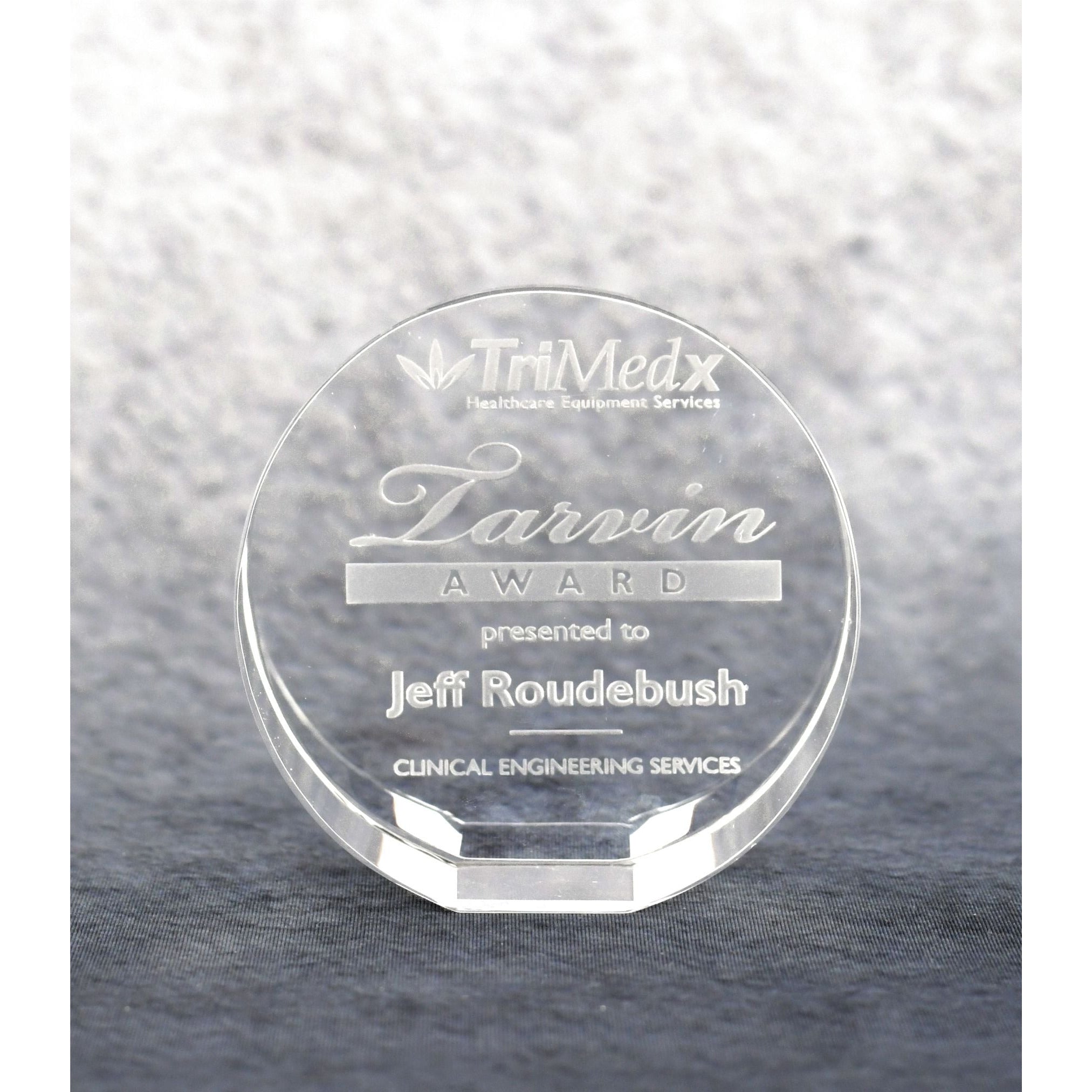 Circular Optic Crystal Paperweight | Alliance Awards LLC.