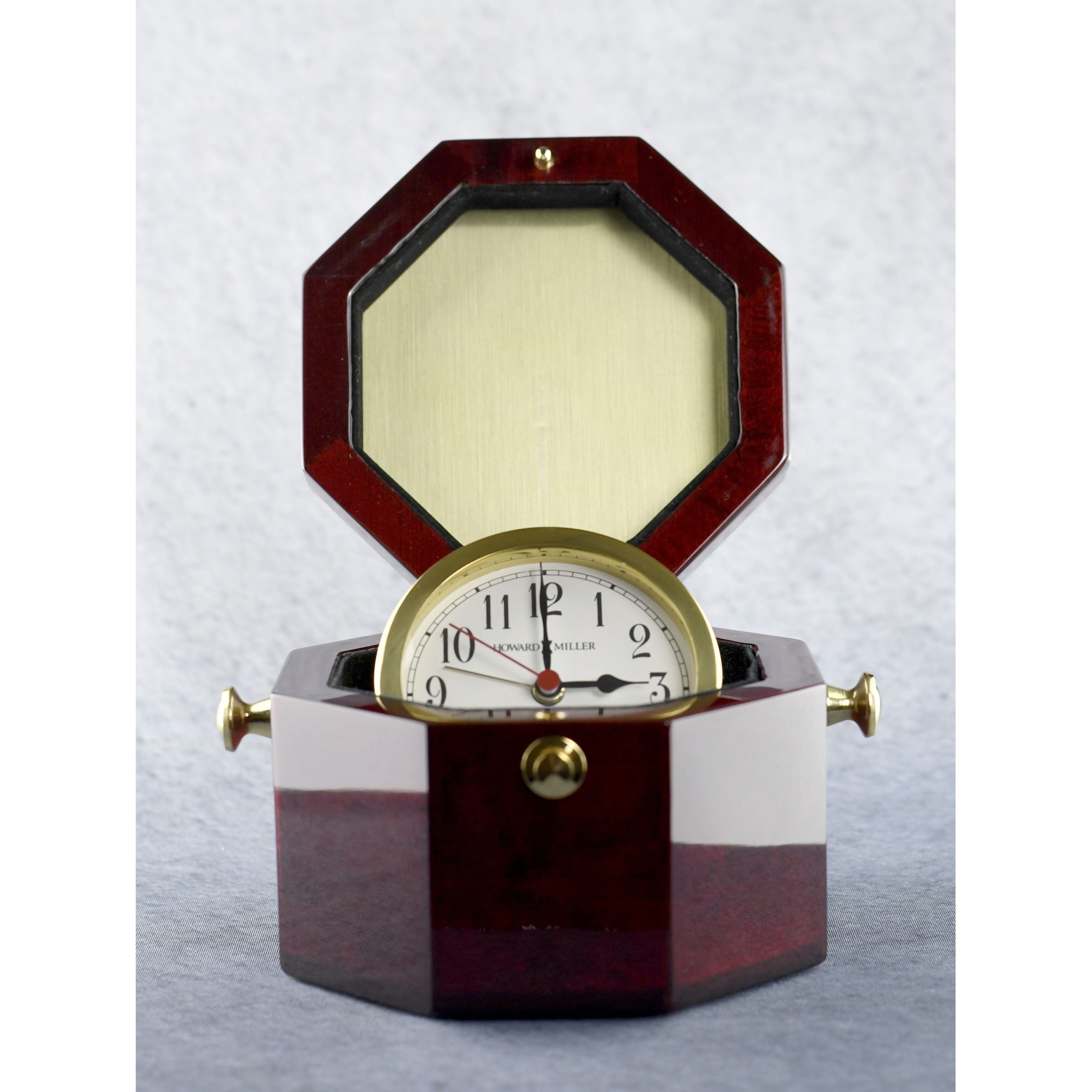Captains Clock Encased In Cherrywood | Alliance Awards LLC.