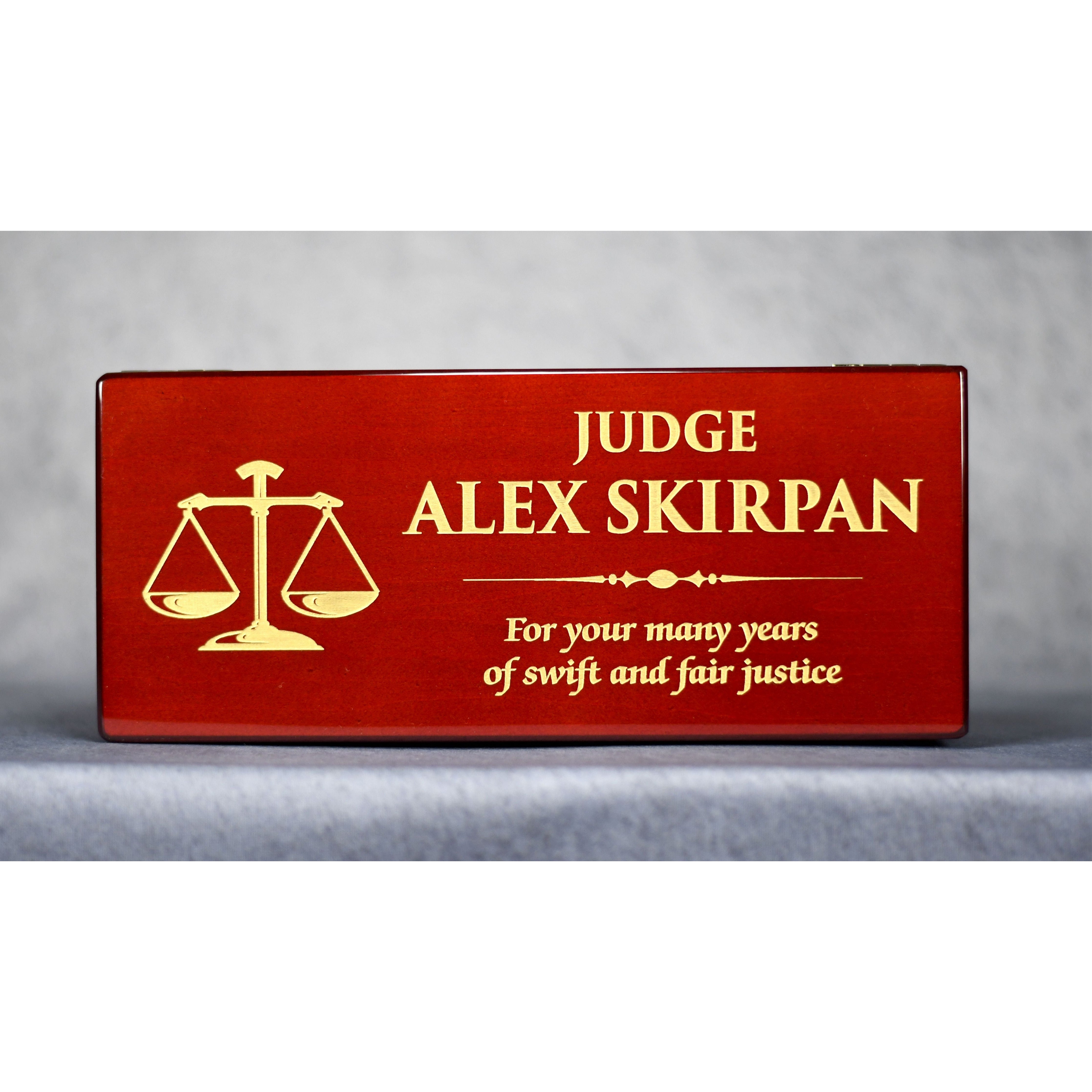 Rosewood Gavel And Case | Alliance Awards LLC.
