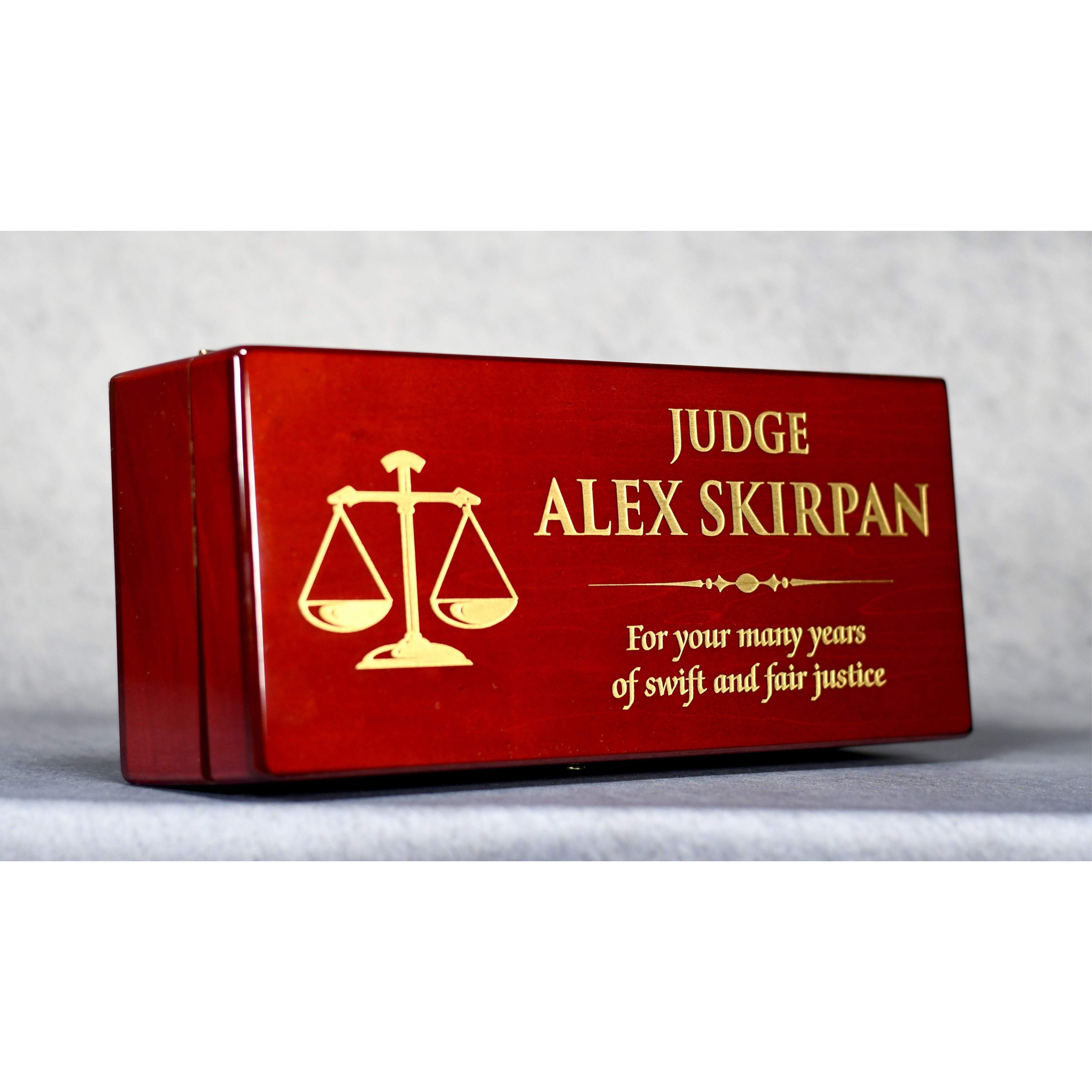Rosewood Gavel And Case | Alliance Awards LLC.