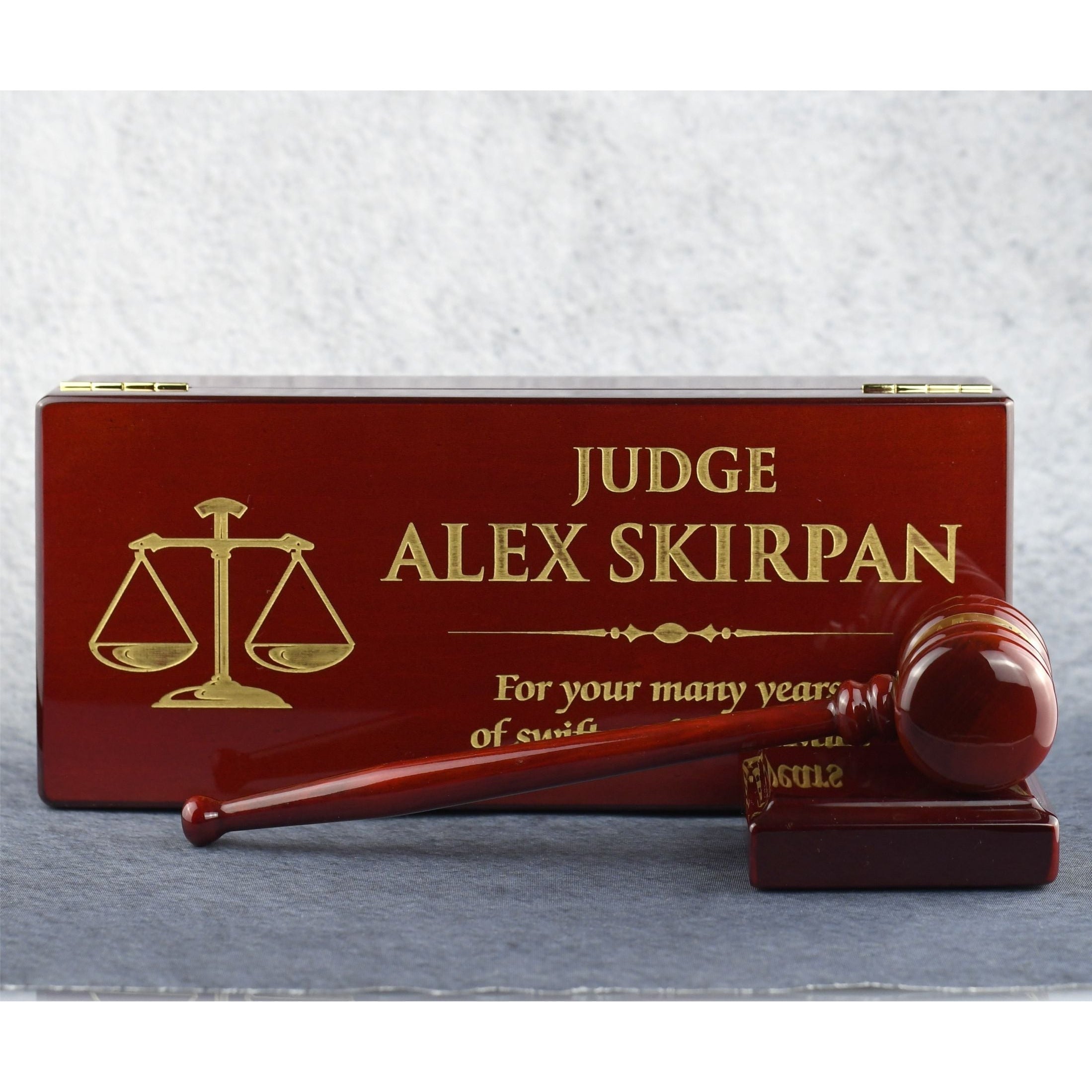 Rosewood Gavel And Case | Alliance Awards LLC.