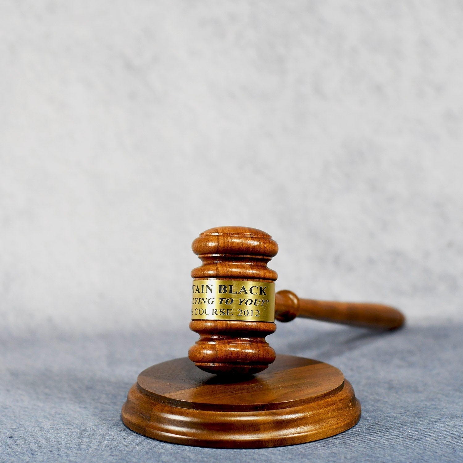 Walnut Gavel With Sounding Block | Alliance Awards LLC.