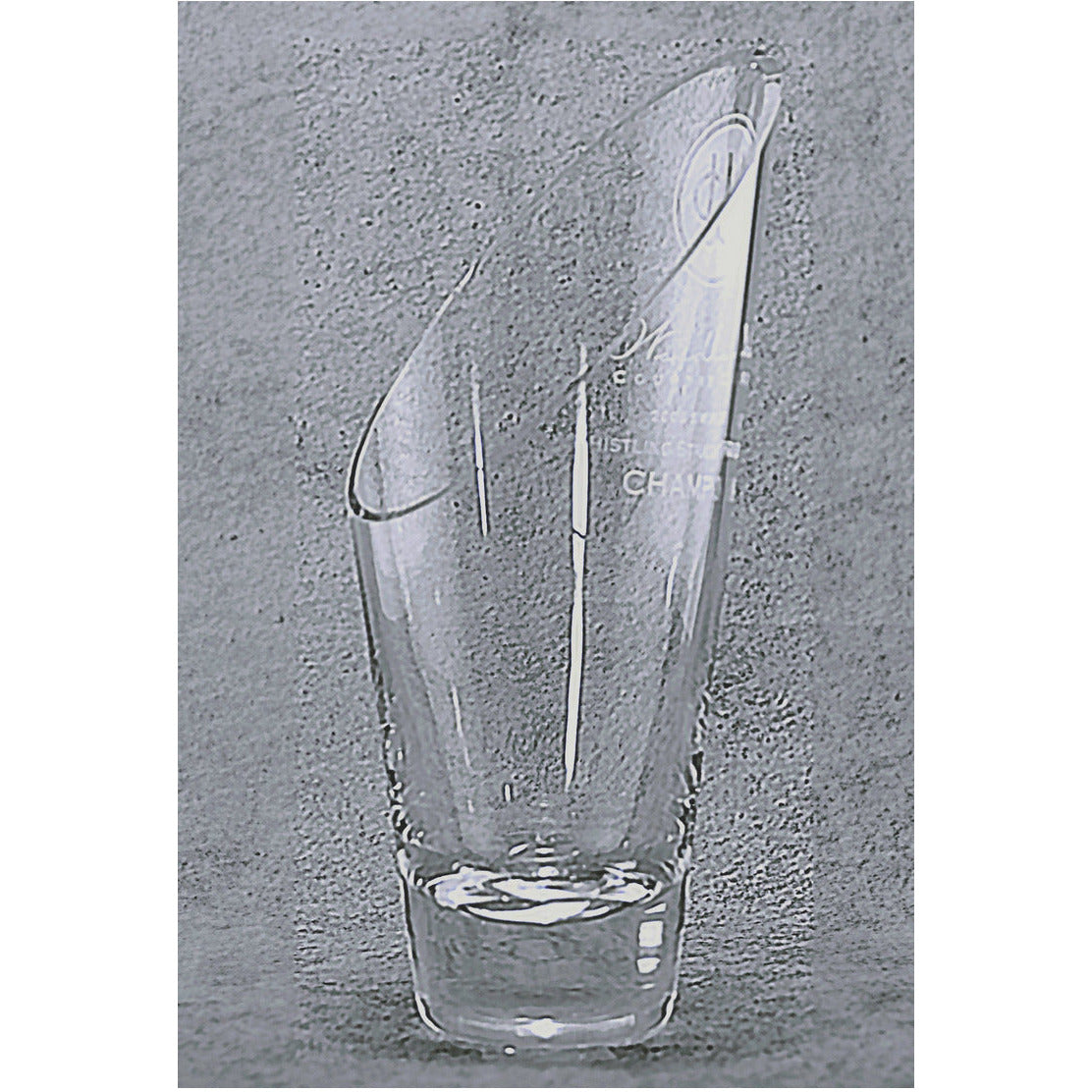 Slant Top Glass Vase | Alliance Awards LLC.