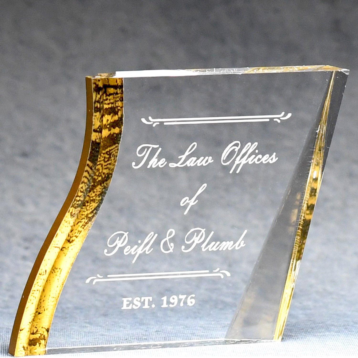 Acrylic Angled Square Paperweight | Alliance Awards LLC.