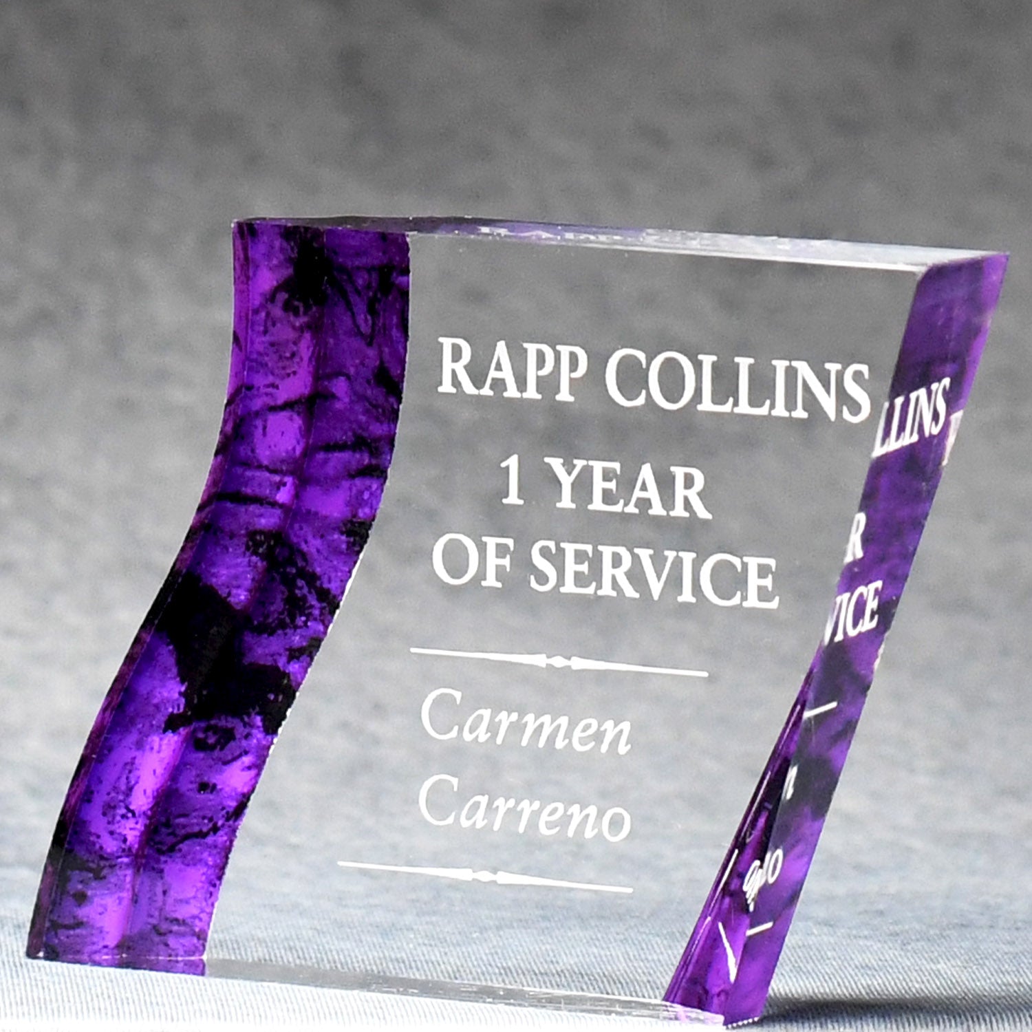 Acrylic Angled Square Paperweight | Alliance Awards LLC.