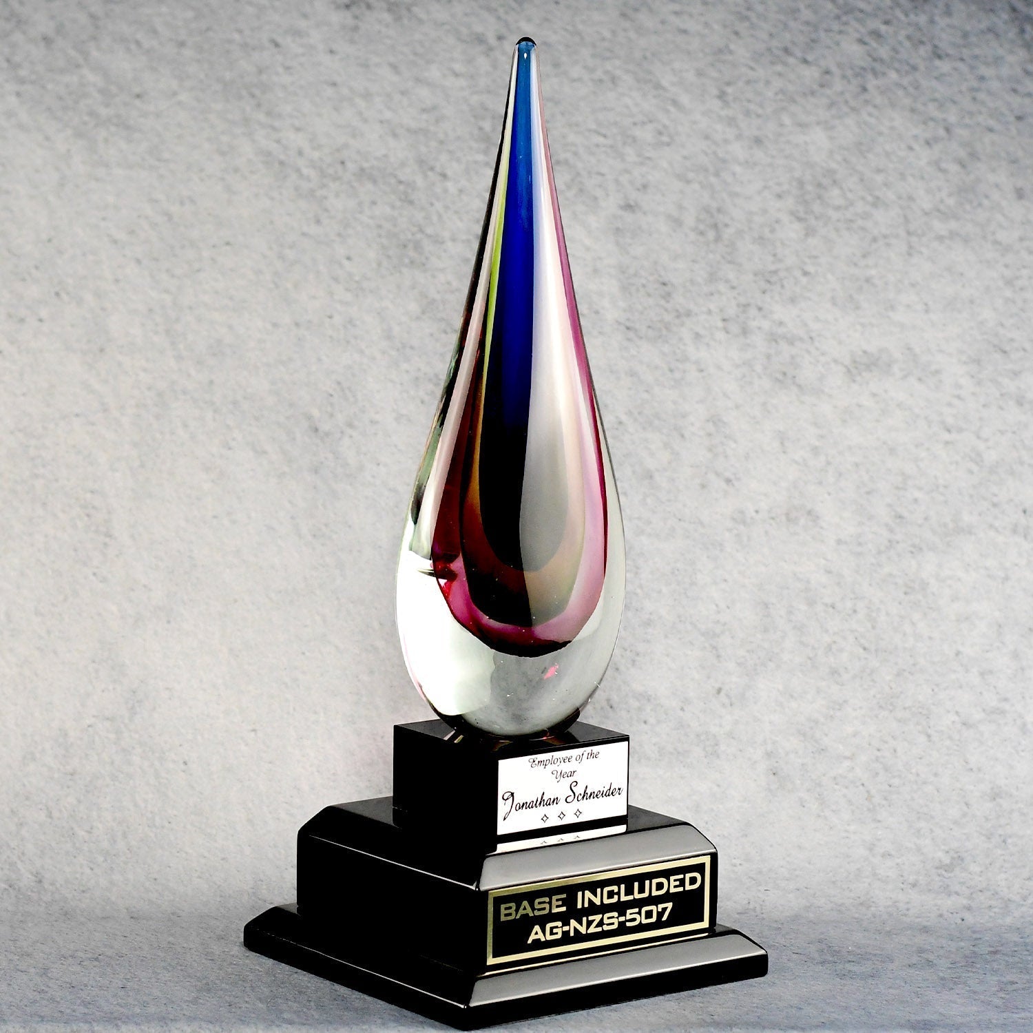 Rainbow Flame Teardrop | Alliance Awards LLC.