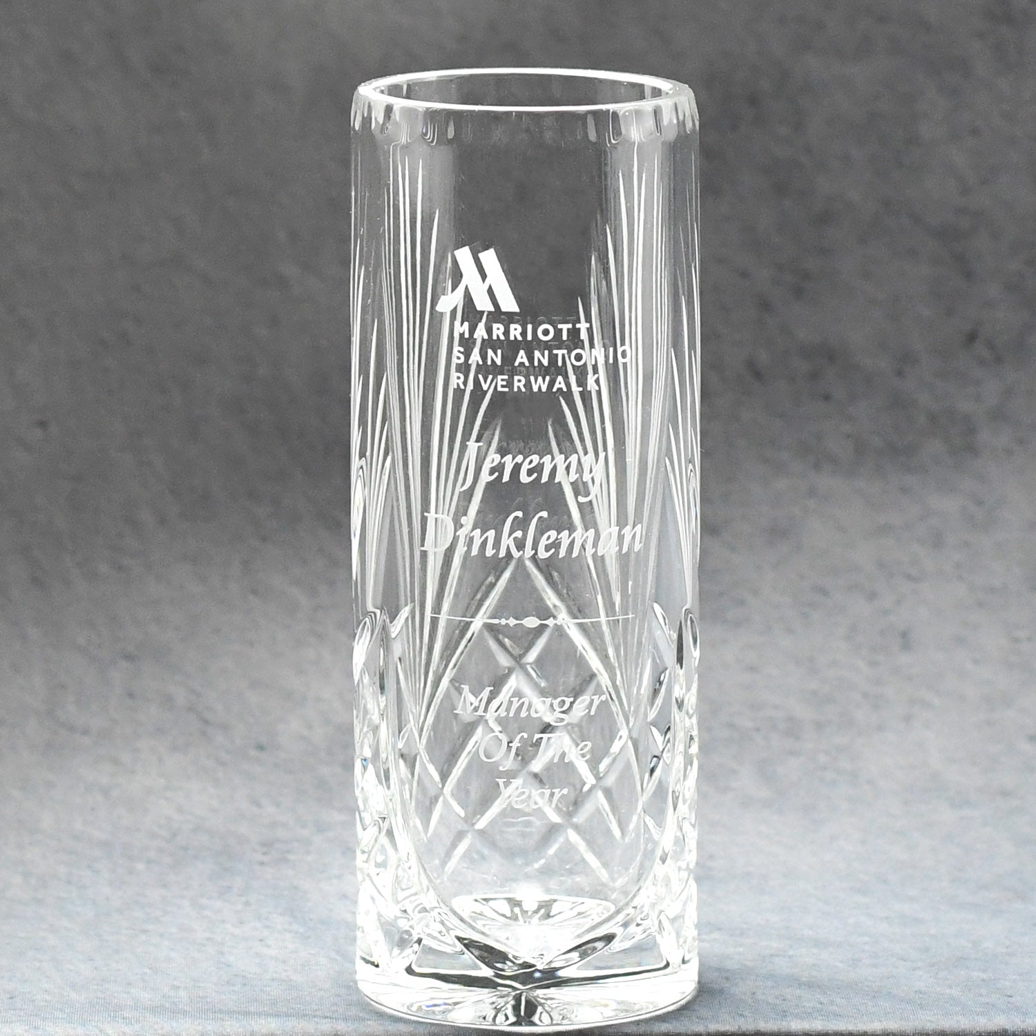 Crystal Cylinder Vase | Alliance Awards LLC.