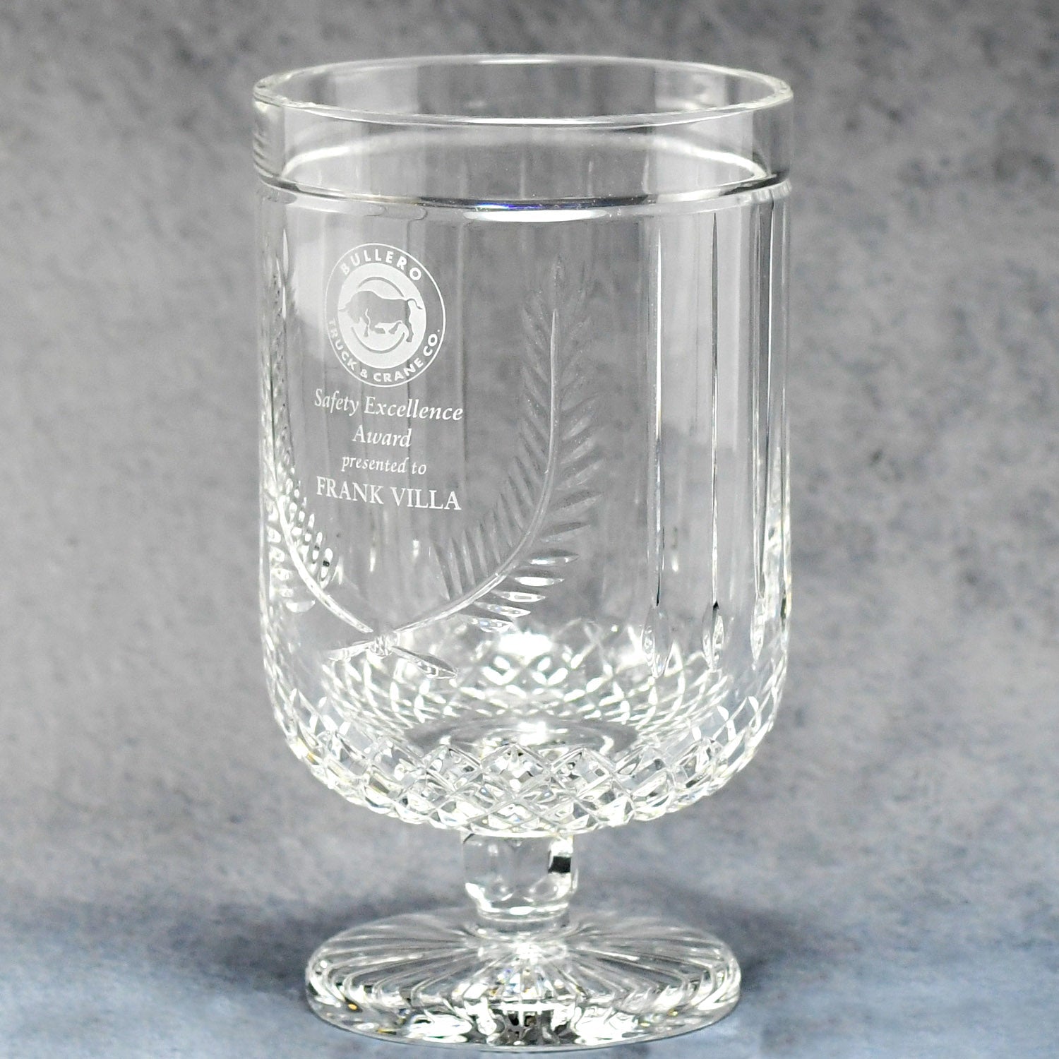 Crystal Laurel Wreath Cup | Alliance Awards LLC.