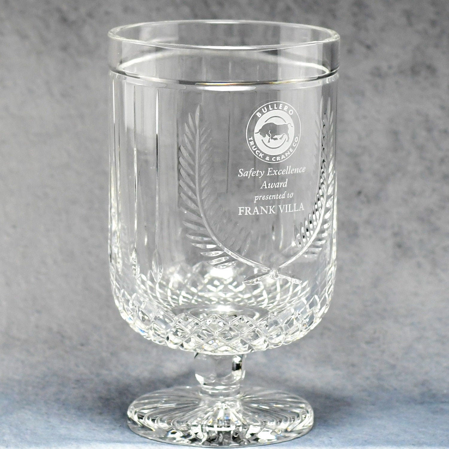 Crystal Laurel Wreath Cup | Alliance Awards LLC.