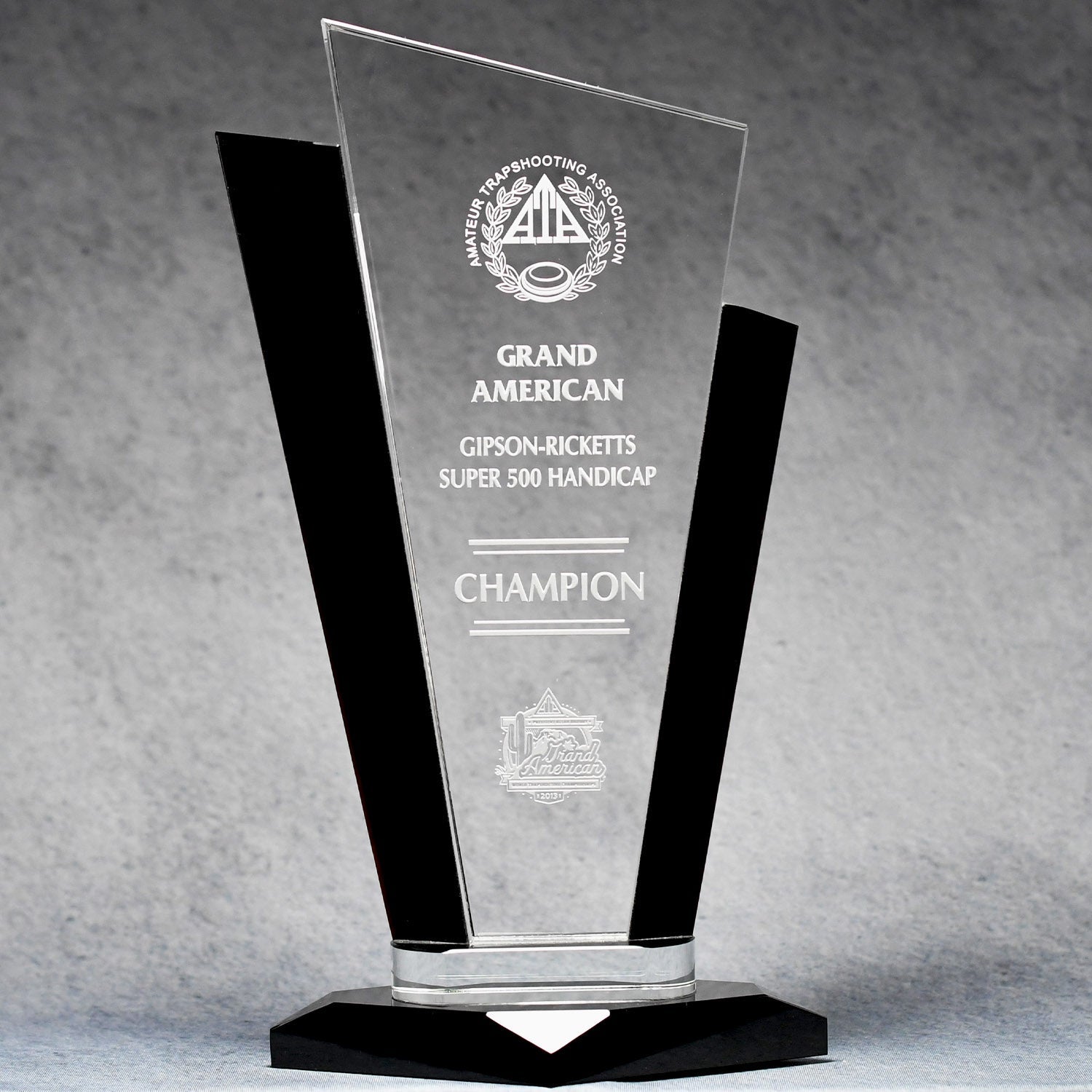 Black Accent Clear Crystal | Alliance Awards LLC.