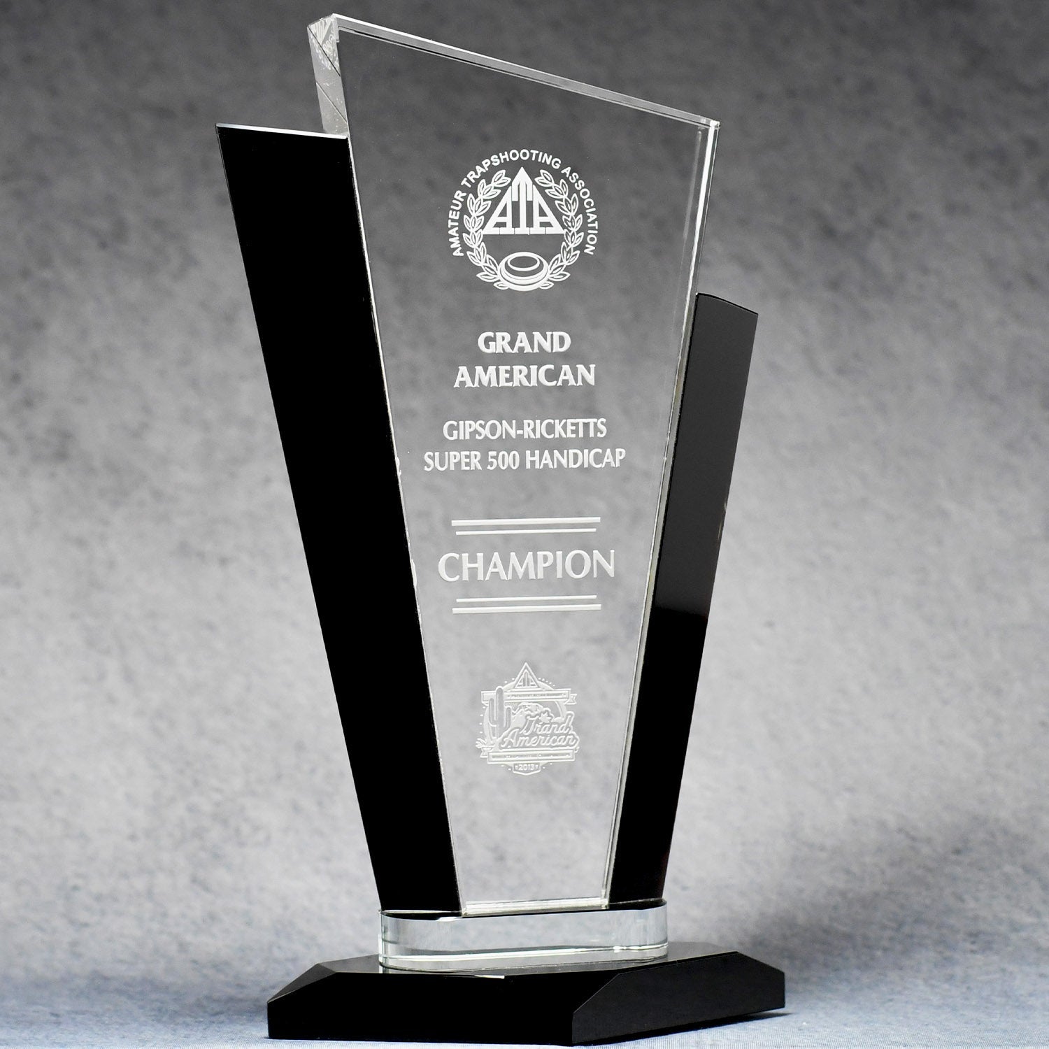 Black Accent Clear Crystal | Alliance Awards LLC.
