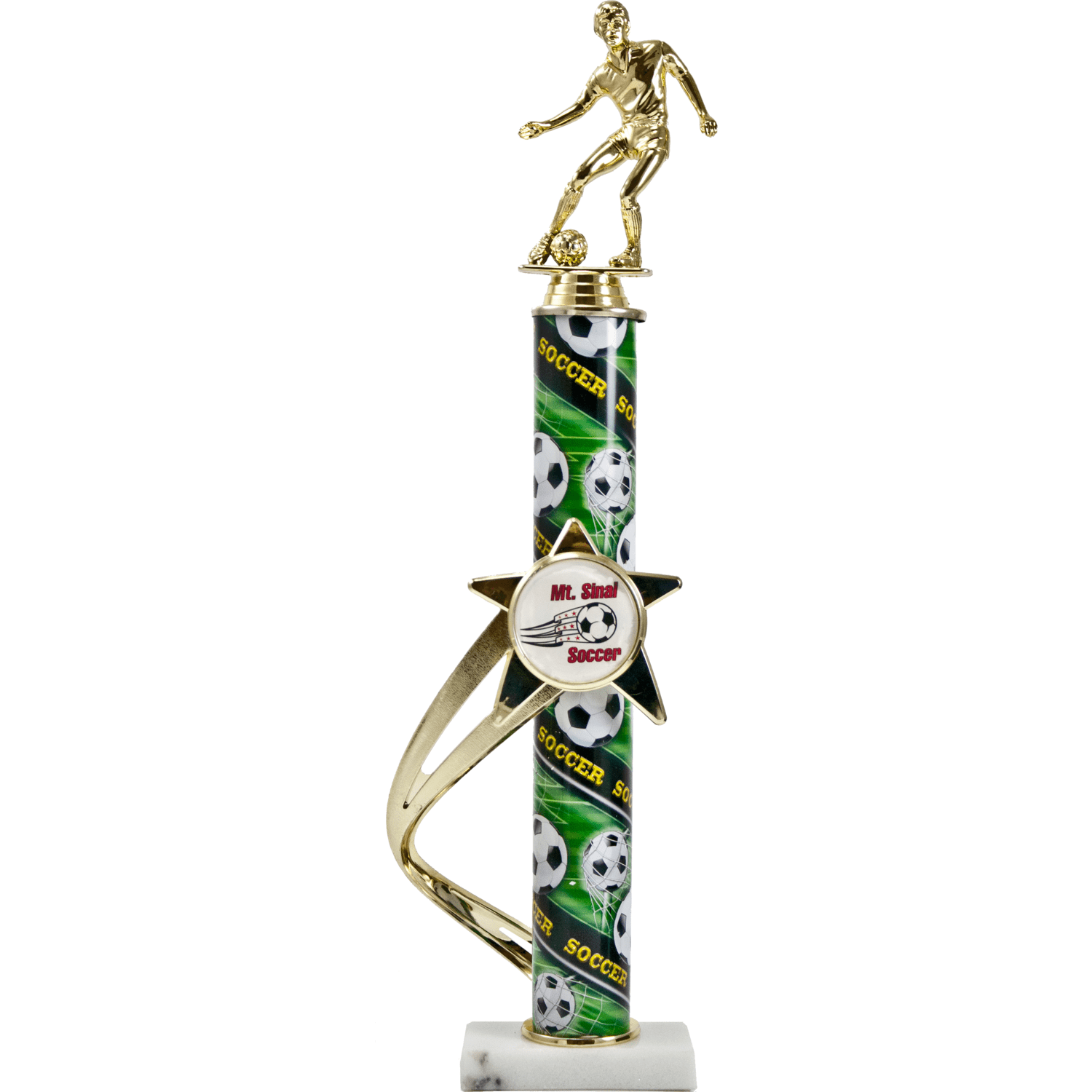 Sport Column And Star Mylar Wrap-Around Figure Trophy | Alliance Awards LLC.
