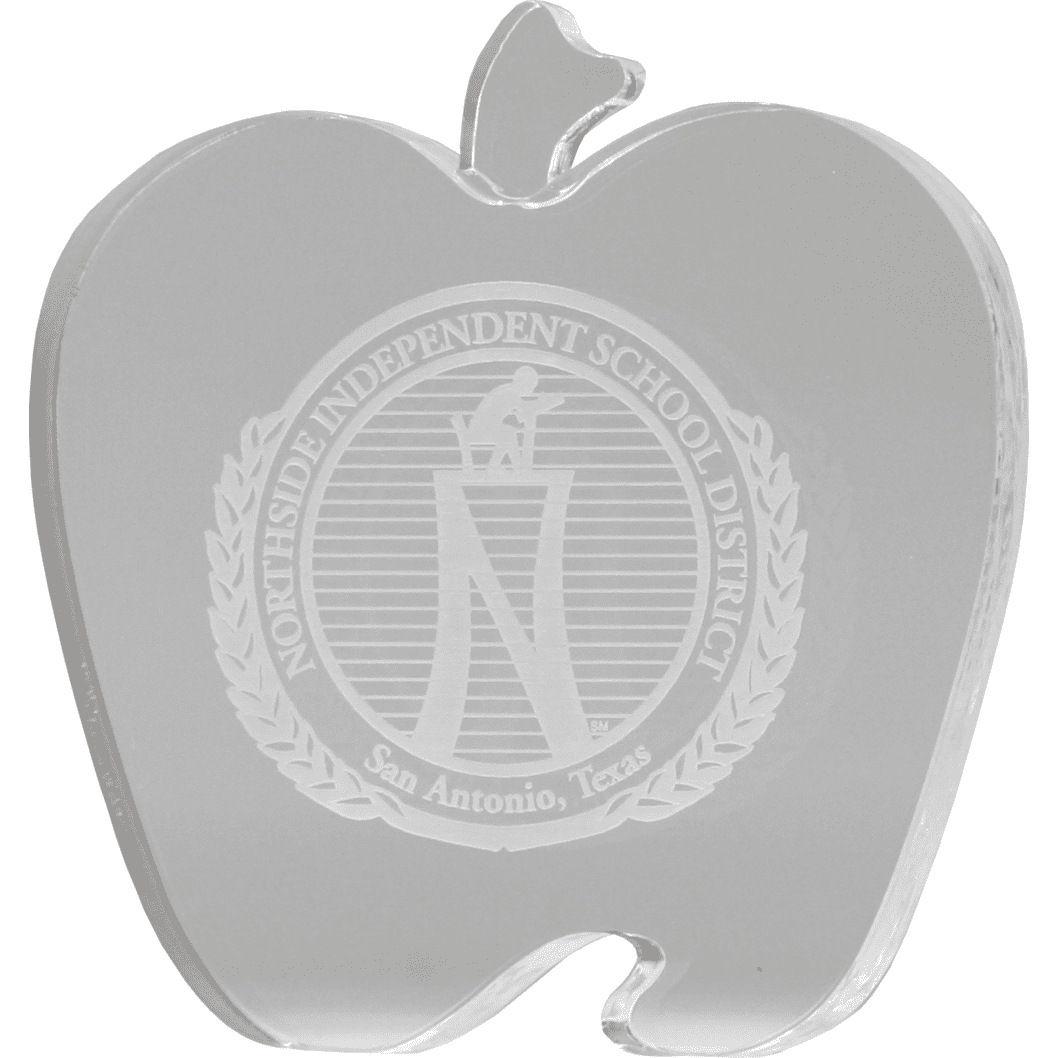 Acrylic Apple Cutout | Alliance Awards LLC.