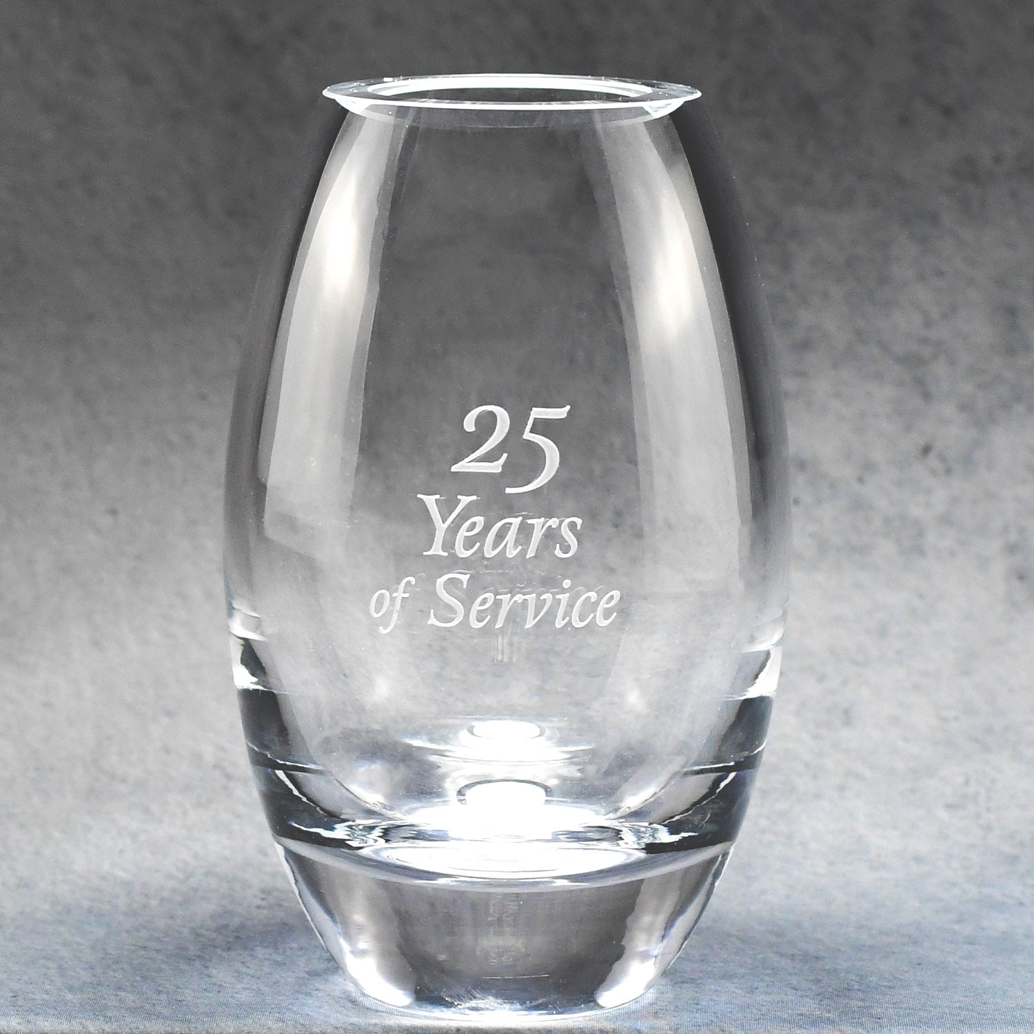 Lead Crystal Barrel Vase | Alliance Awards LLC.