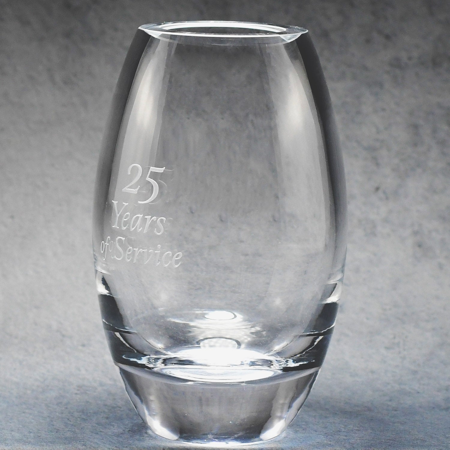 Lead Crystal Barrel Vase | Alliance Awards LLC.