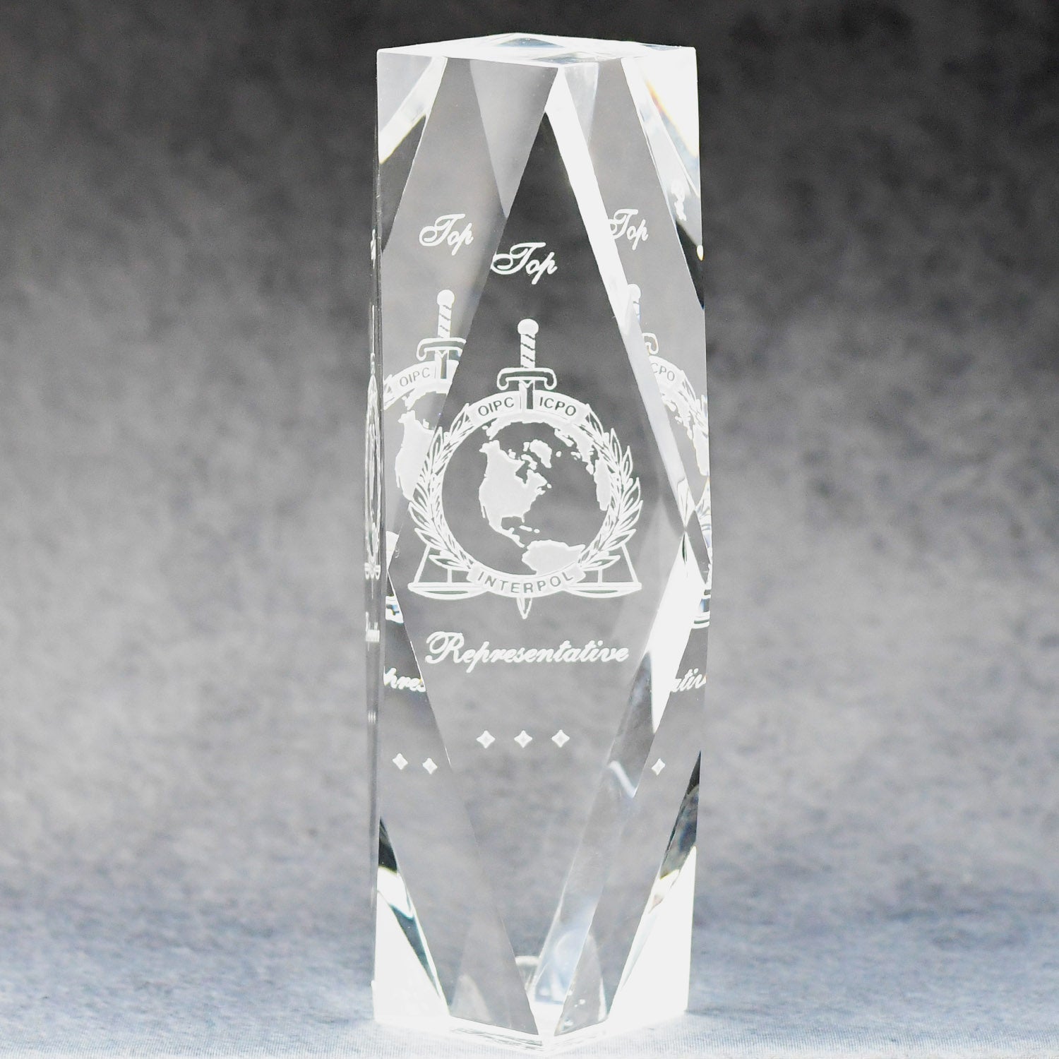 Multi-Faceted Optic Crystal Tower | Alliance Awards LLC.