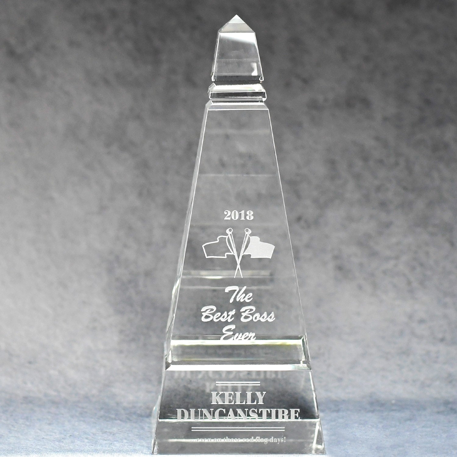 Multi-Faceted Optic Crystal Obelisk | Alliance Awards LLC.