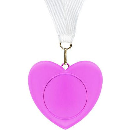 Pink 3D Cast Heart Medal | Alliance Awards LLC.