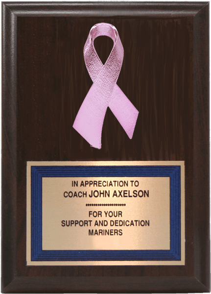 Plaque With Awareness Ribbon | Alliance Awards LLC.