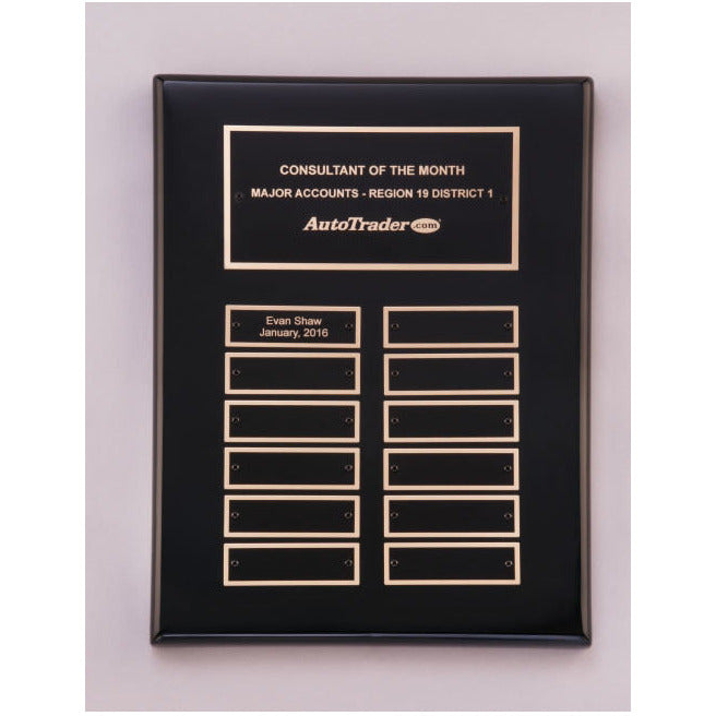 Perpetual Ebony Piano Finish Plaque | Alliance Awards LLC.