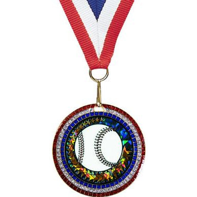 Red/Blue/White Glitter Medal Series | Alliance Awards LLC.