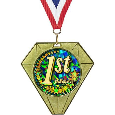 Exclusive Jewel Medal With Round Insert | Alliance Awards LLC.